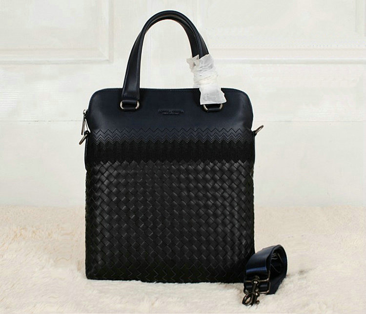 Bottega Veneta intrecciato VN tote 1153068-1 black&royalblue